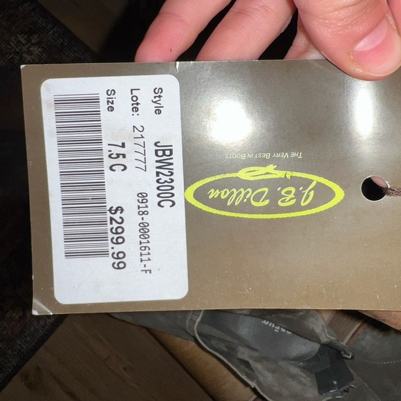 J.B Dillion brand new cowboy boots size 7.5 - Picture 10 of 10